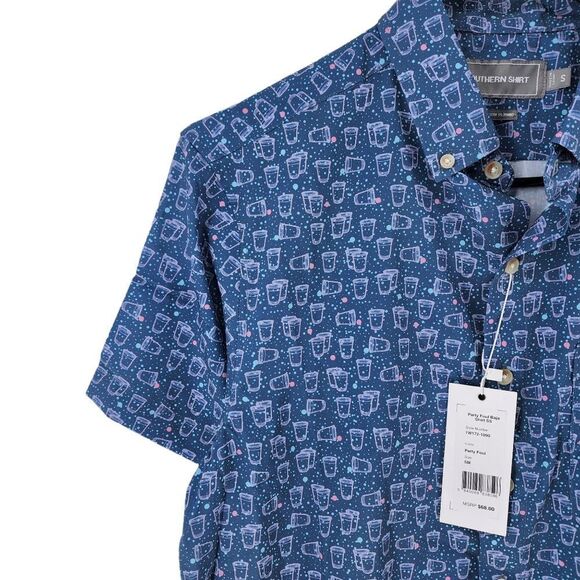 Southern Shirt Men's Party Foul Short Sleeve Baja Shirt - Picture 3 of 7